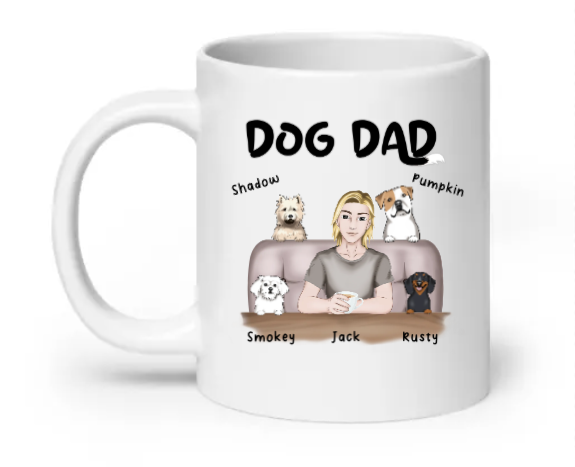 Dog Dad- Customizable Mug