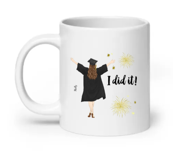 I did it!  - Graduation Customizable Mug