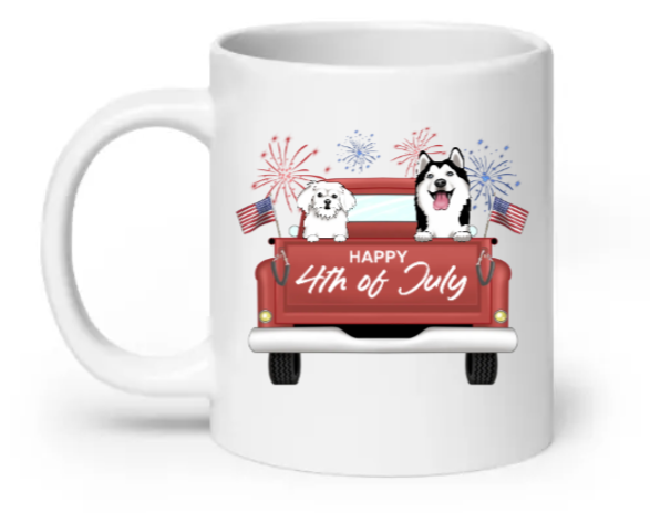 Happy 4th Of July - Customizable Mug