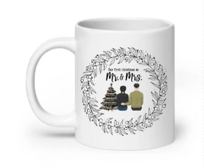 Our first christmas as partners - Customizable Mug