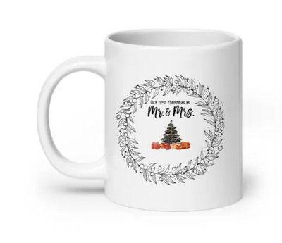 Our first christmas as partners - Customizable Mug