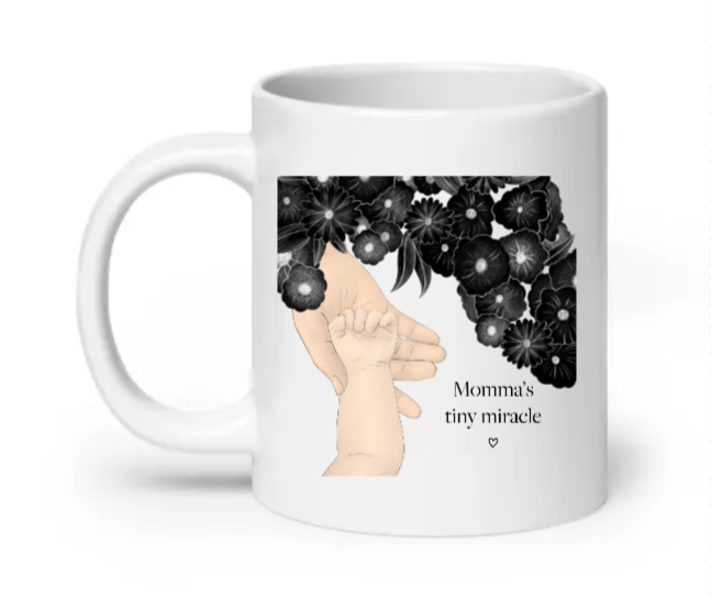 Baby mama to this angel - Customizable Mug