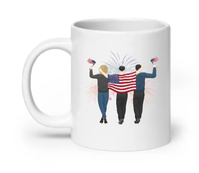 Proud parents - 4th of july - Customizable Mug