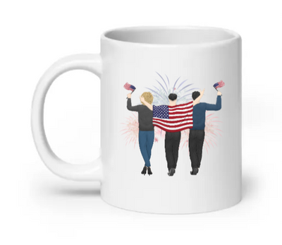 Proud parents - 4th of july - Customizable Mug