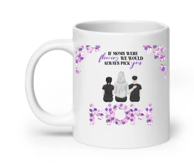 Flowers MOM - Customizable Mug