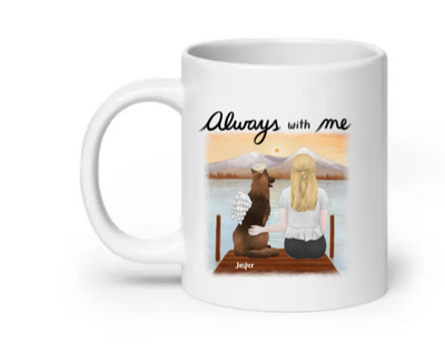 Always with me (Dog) - Customizable Mug