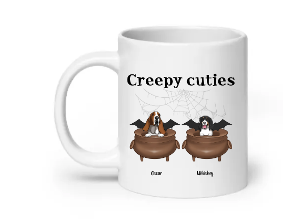 Creepy cuties Dogs - Customizable Mug