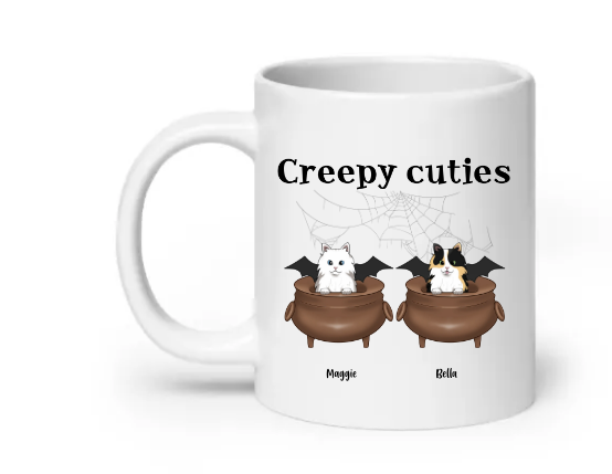 Creepy cuties Cats - Customizable Mug